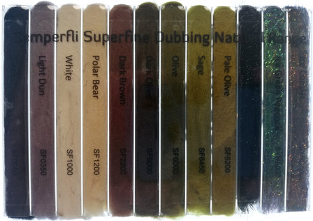Semperfli Superfine Dubbing Dispenser Natural Colors