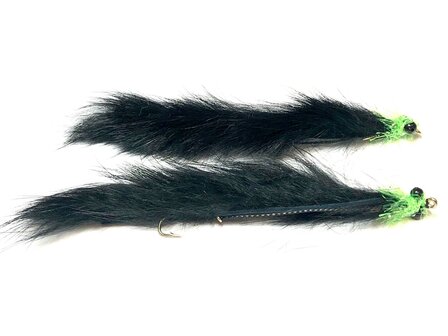 Weighted Snake Black &amp; Green 7 cm