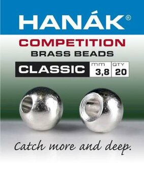 Hanak Brass Beads Classic Silver