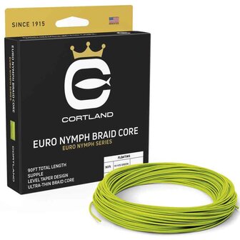 Cortland Euro Nymph Braid Core Hi Vis
