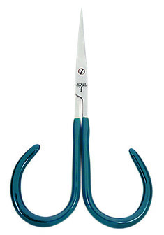 Dr. Slick All Purpose Scissor 4&quot; Adjustable Open Loops Green PVC Handles Straight