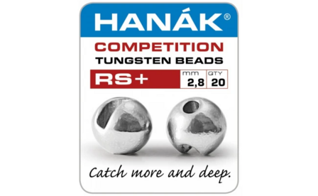 Hanak Tungsten RS+ Silver Slotted Jig Beads