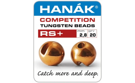 Hanak Tungsten RS+ Copper Slotted Jig Beads