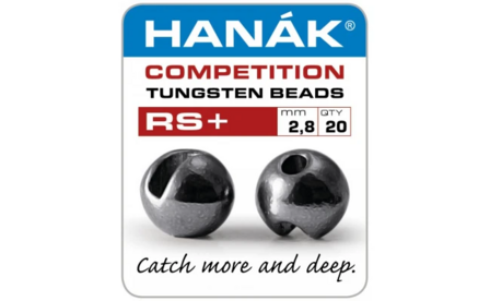 Hanak Tungsten RS+ Black Nickel Slotted Jig Beads