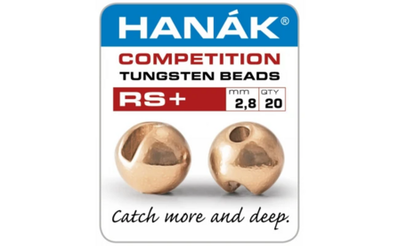 Hanak Tungsten RS+ Metallic Rose Gold Slotted Jig Beads