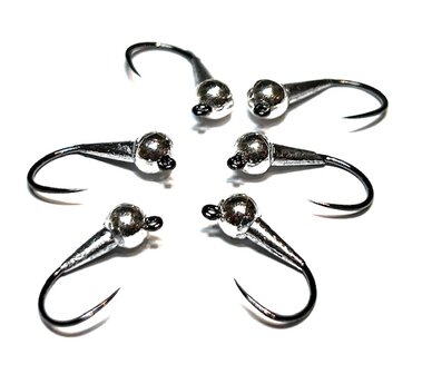 GFS Nymph Hook Wide Gape / Silver Tungsten