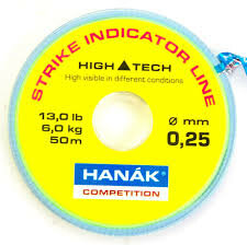 Hanak Strike Indicator Line Hot Fluo Yellow 50 M