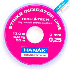 Hanak Strike Indicator Line Hot Fluo Pink 50 M