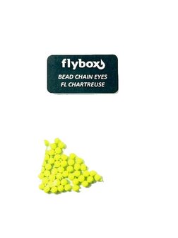 Flybox Bead Chain Eyes FL Chartreuse