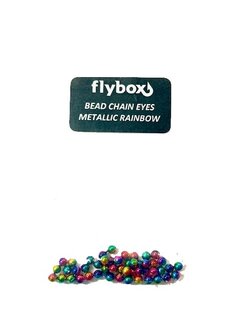 Flybox Bead Chain Eyes Metallic Rainbow