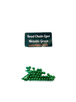Flybox Bead Chain Eyes Metallic Green