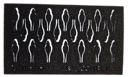 Semperfli Foam Realistic Natural Beetle Bodies Black