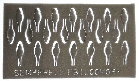 Semperfli Foam Realistic Natural Beetle Bodies Dark Gray