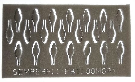 Semperfli Foam Realistic Natural Beetle Bodies Gray