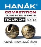 Hanak Tungsten Round+ Bronze Matt Slotted Jig Beads