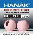 Hanak Tungsten Fluo+ Light Pink Slotted Jig Beads