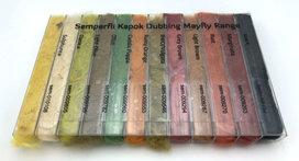 Semperfli Kapok Dubbing Dispenser Mayfly Colors Semperfli Kapok Dubbing Dispenser Mayfly Colors