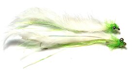 Weighted Snake White & Green 7 cm