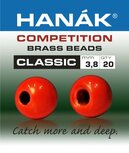 Hanak Brass Beads Classic Fluo Red